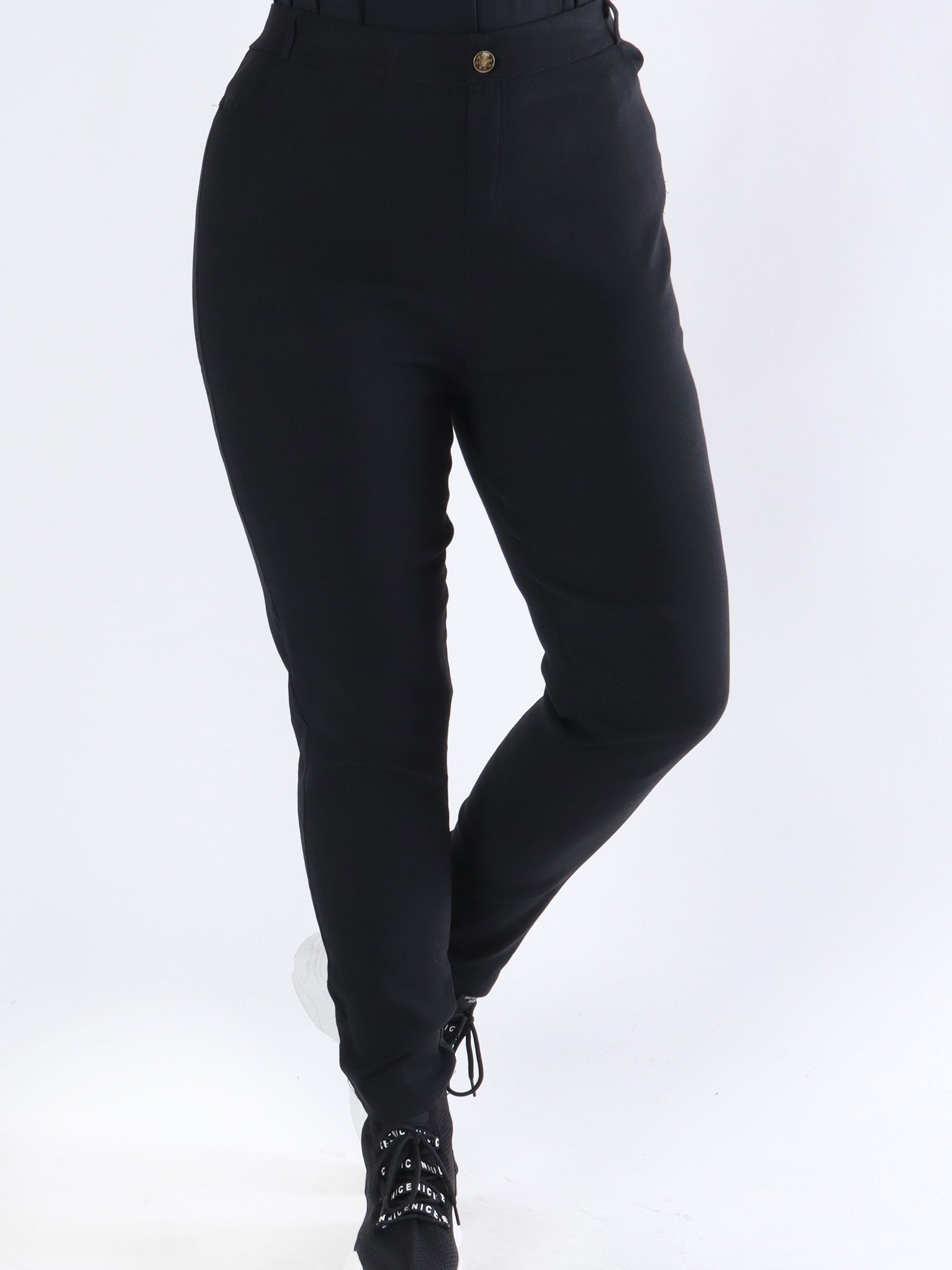 Maisa - Svarta leggings i jeanslook